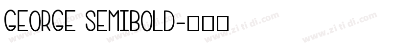 George SemiBold字体转换